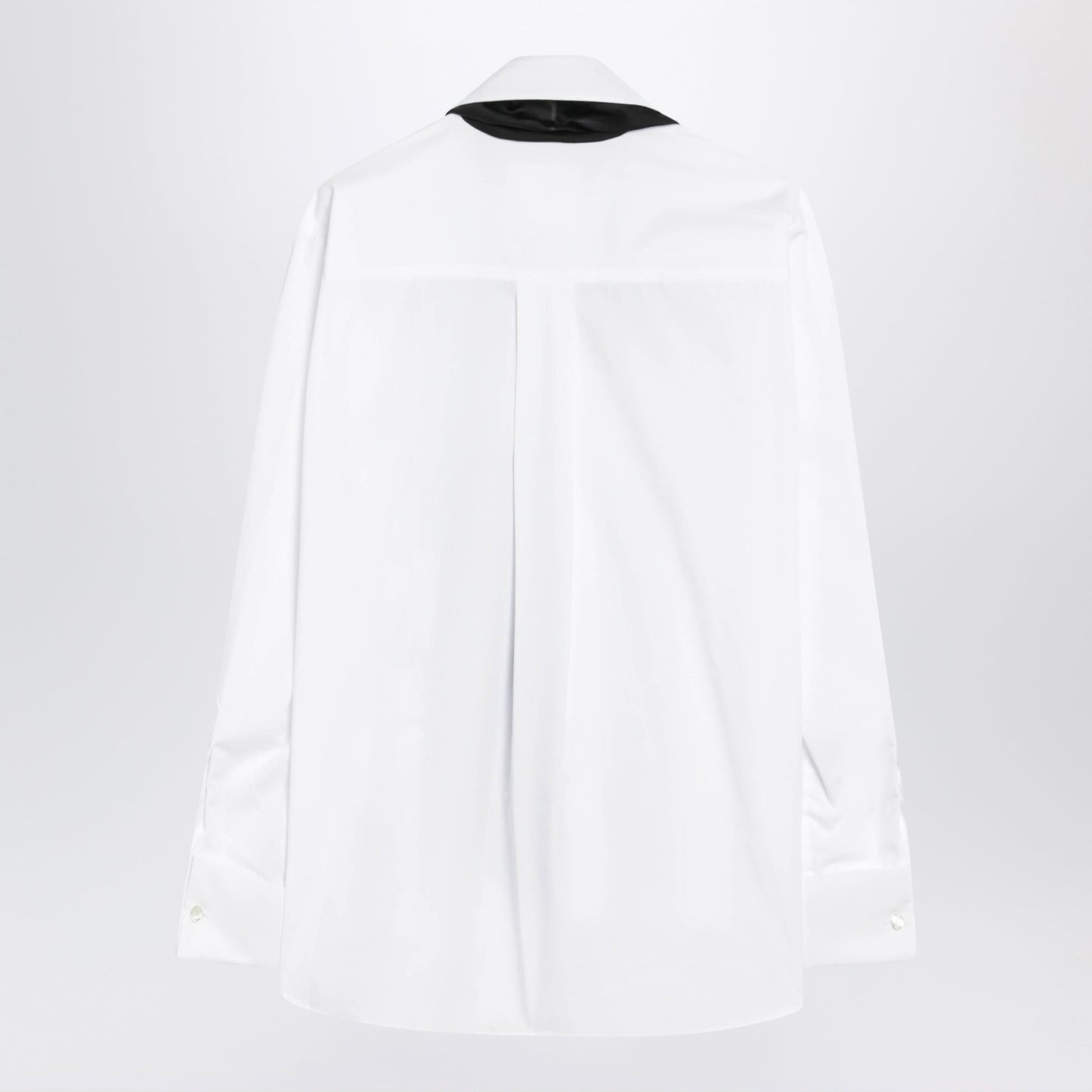 Sacai White Shirt With Black Scarf Women SACAI