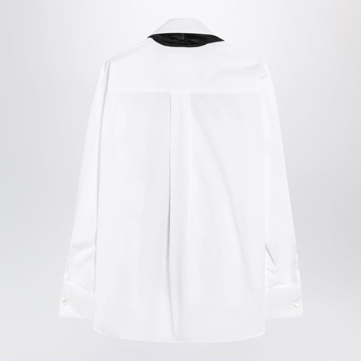 Sacai White Shirt With Black Scarf Women SACAI