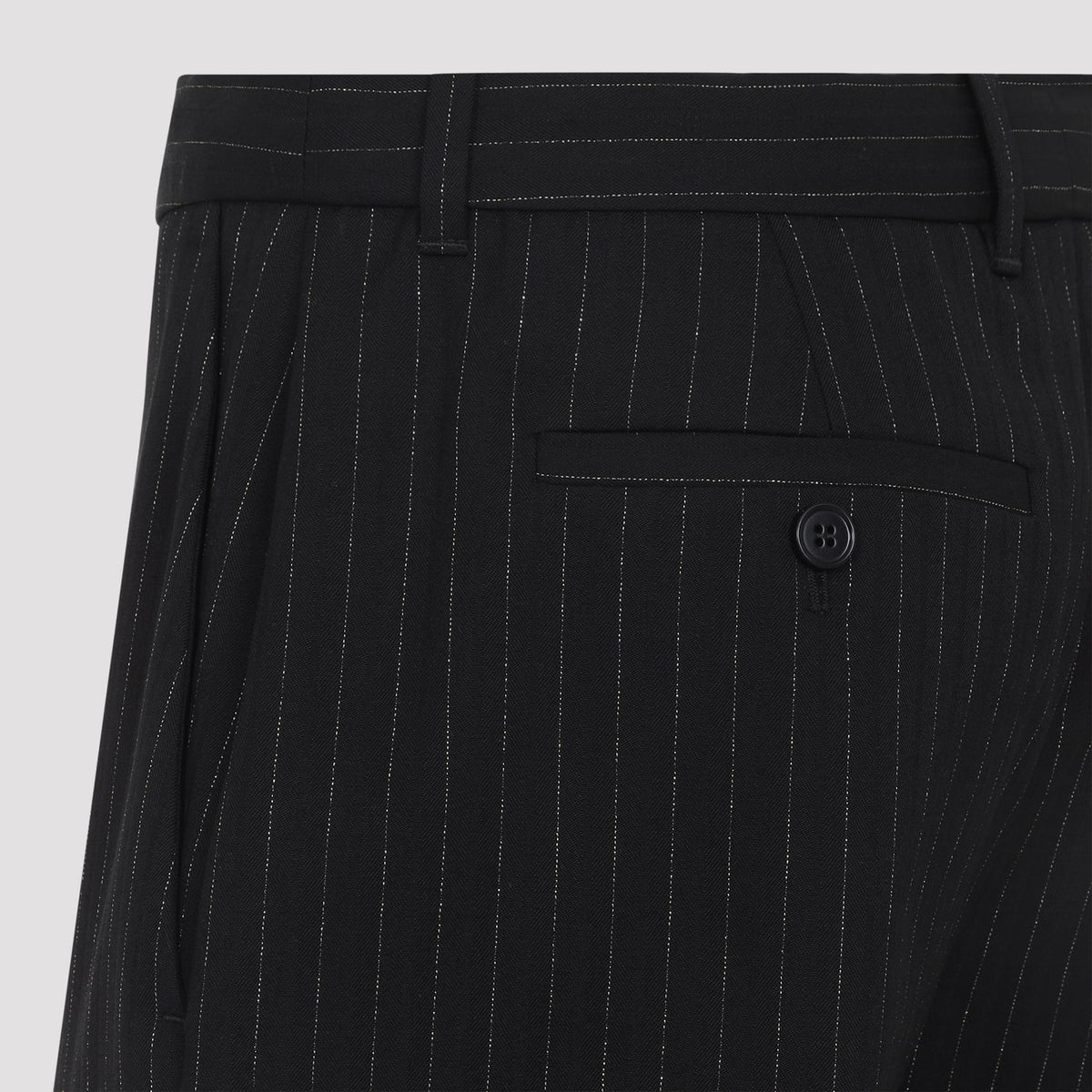 Alexander Mcqueen Pinstripe Lurex Pants Women ALEXANDER MCQUEEN