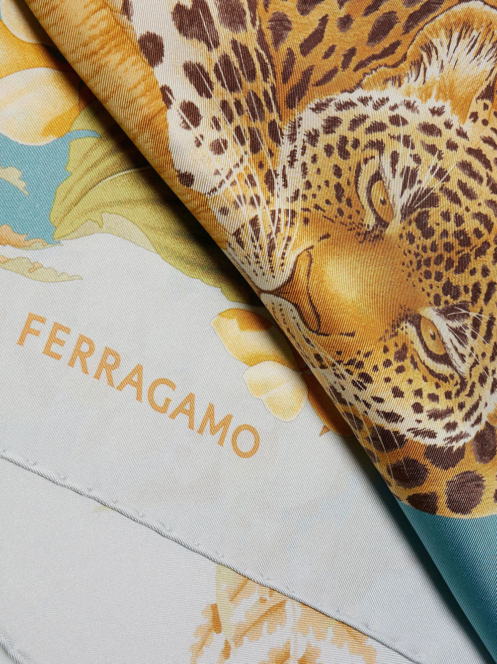 Ferragamo Women Jungle Print Silk Scarf FERRAGAMO