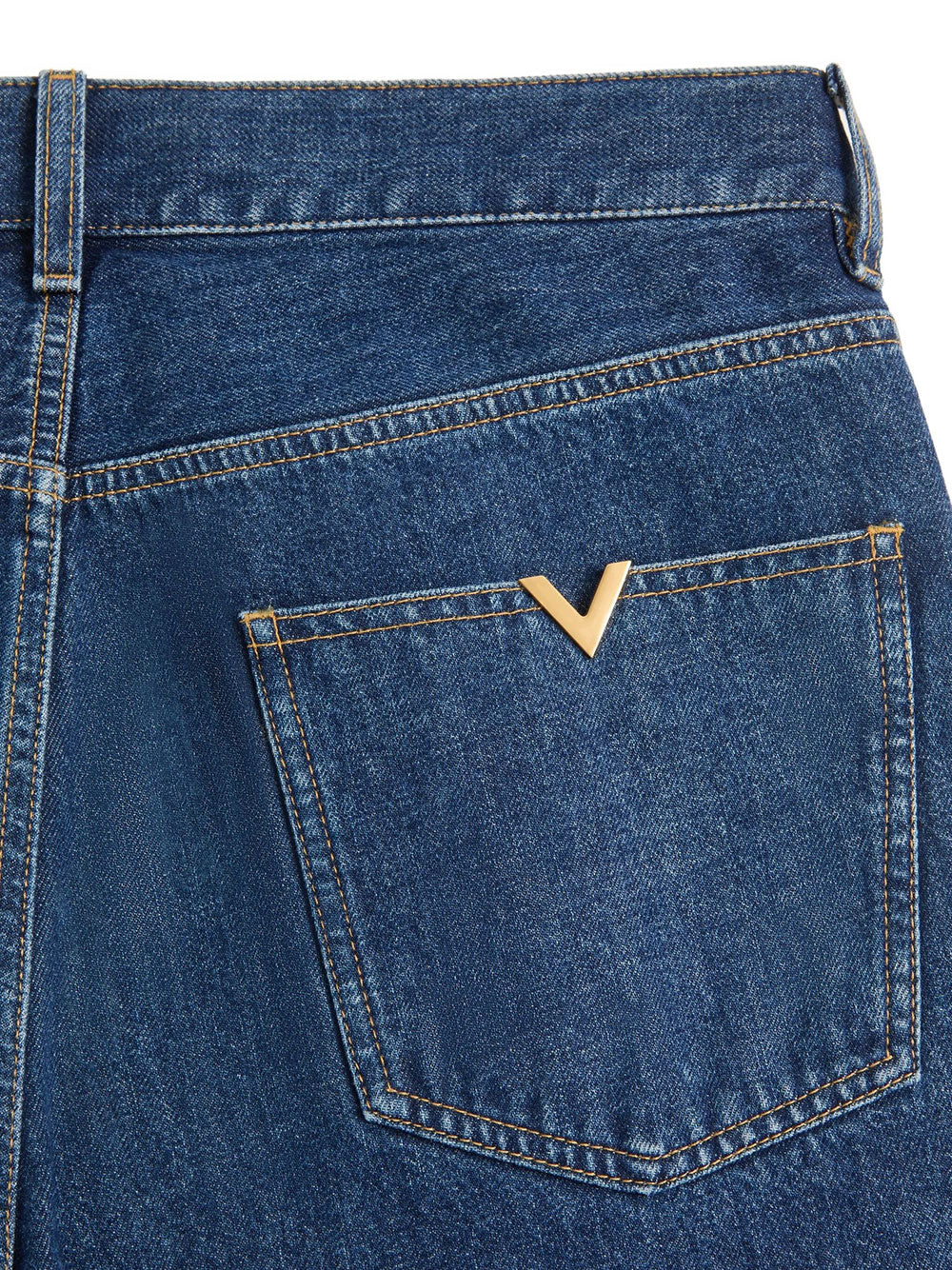 Valentino Garavani Men Valentino Denim Trousers With Vgold VALENTINO GARAVANI