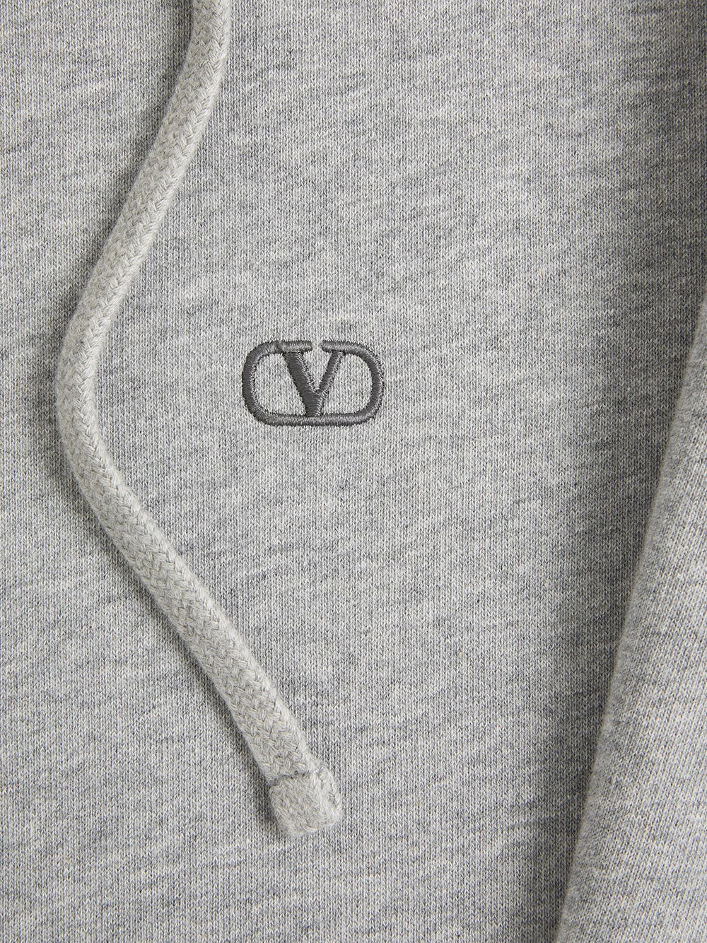 Valentino Garavani Men Valentino Cotton Hoodie With Vlogo Embroidery VALENTINO GARAVANI