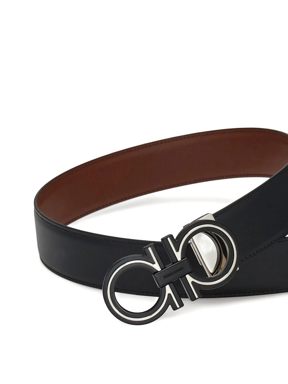 Ferragamo Men Cintura Reversibile E Regolabile Gancini FERRAGAMO