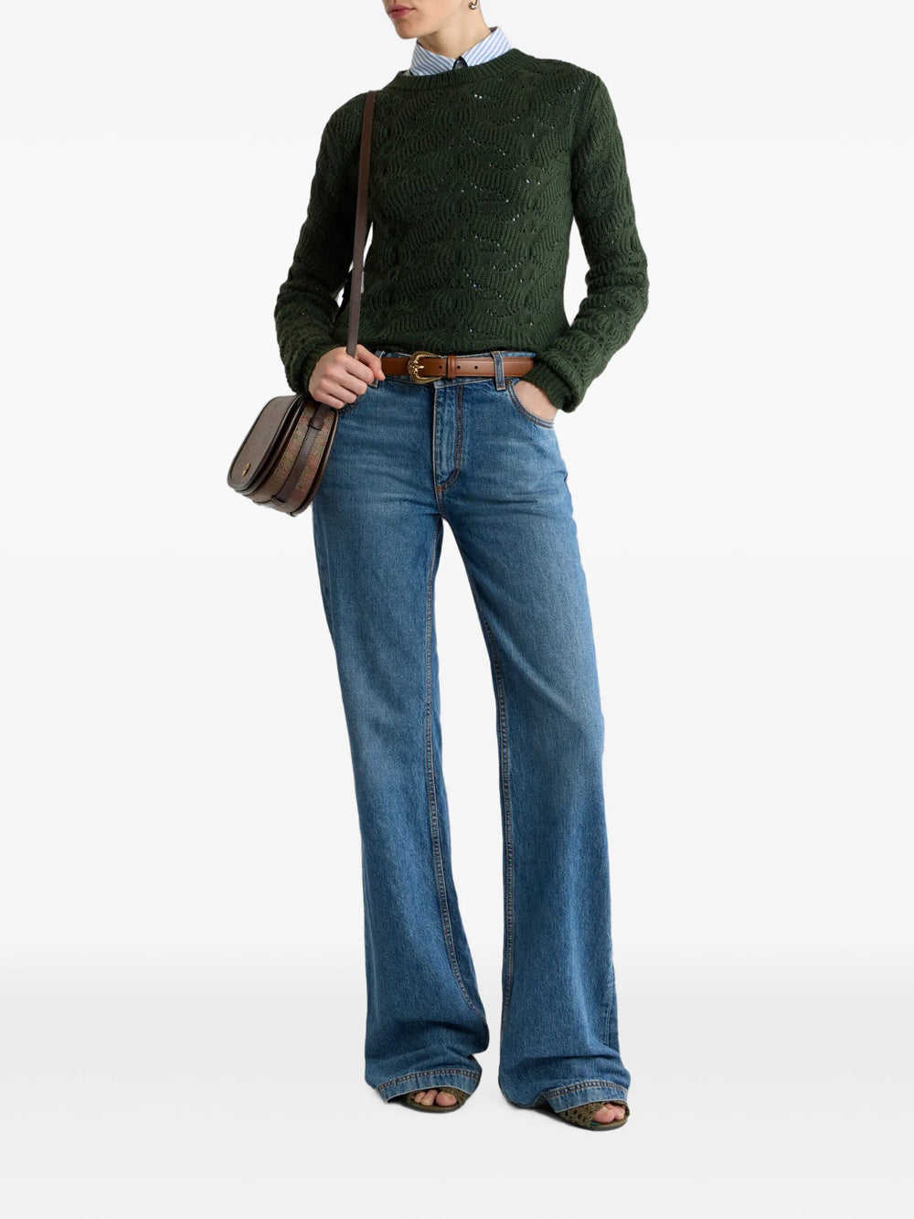 Etro Women Wool-Blend Sweater With Paisley Detailing ETRO