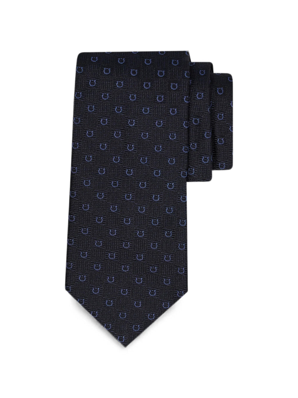 Ferragamo Men Gancini Jacquard Silk Tie FERRAGAMO