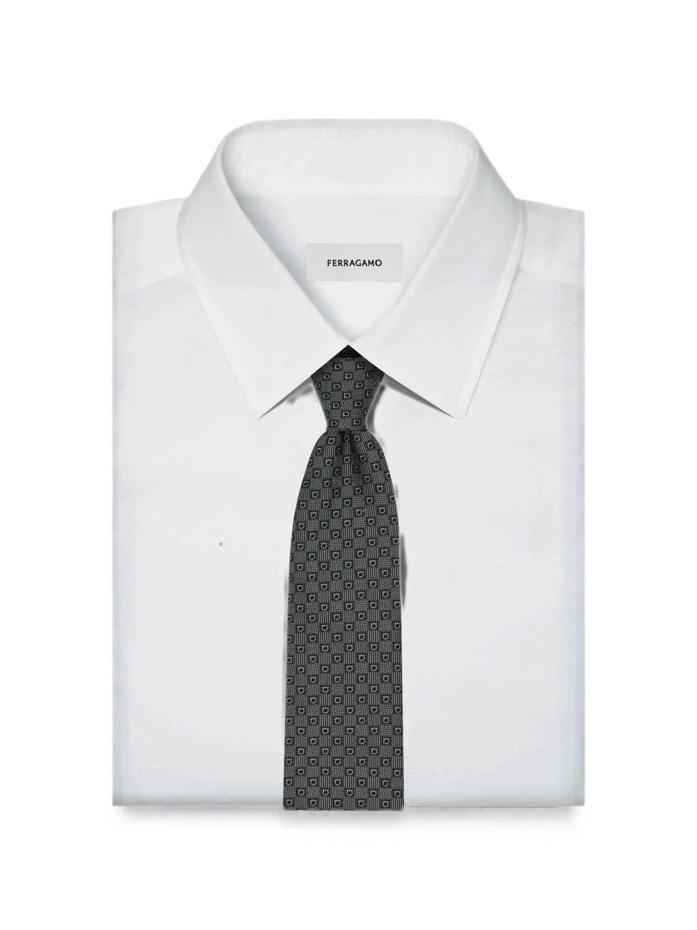 Ferragamo Men Gancini Silk Jacquard Tie FERRAGAMO