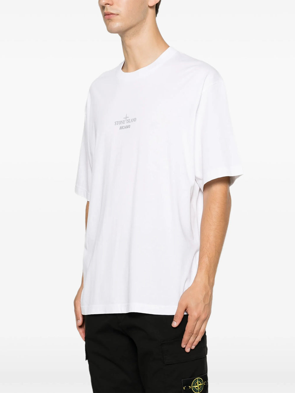 Stone Island Men Regular Fit T-Shirt With `Archivio` Print STONE ISLAND