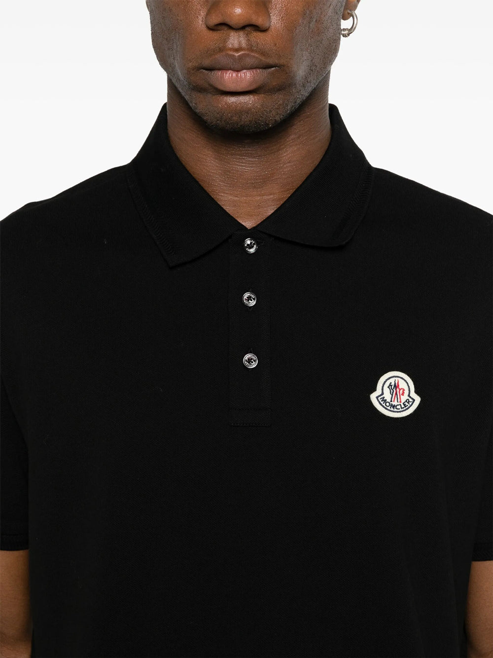 Moncler Men Double Logo Patch Cotton T-Shirt MONCLER