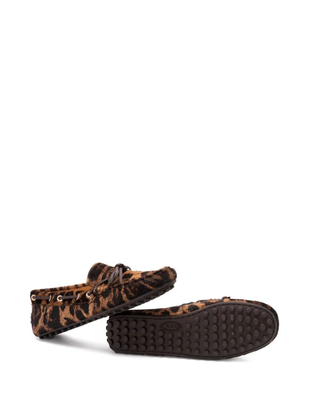 Tod's Women Leopard-Print Calf Hair Loafers TOD'S