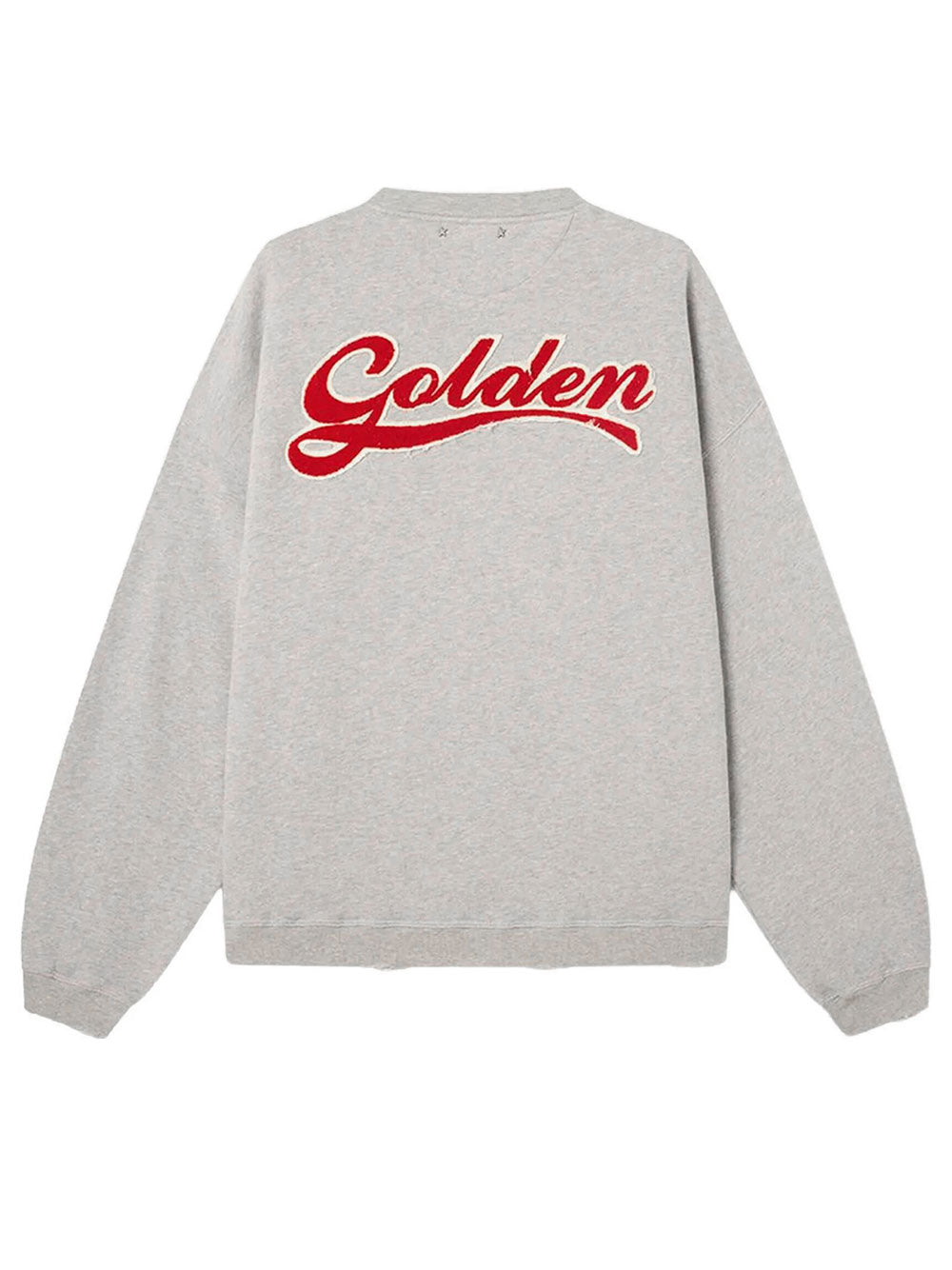 Golden Goose Men Felpa Unisex In Cotone Grigio Mélange Con Logo GOLDEN GOOSE