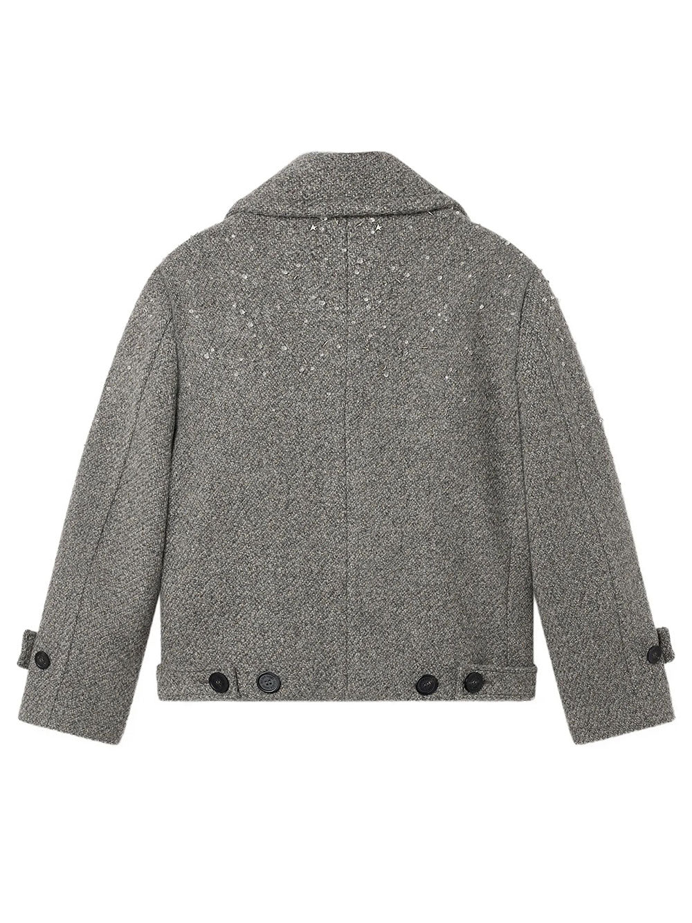 Golden Goose Women Cappotto Corto Regina In Lana Con Paillettes E Ricami GOLDEN GOOSE
