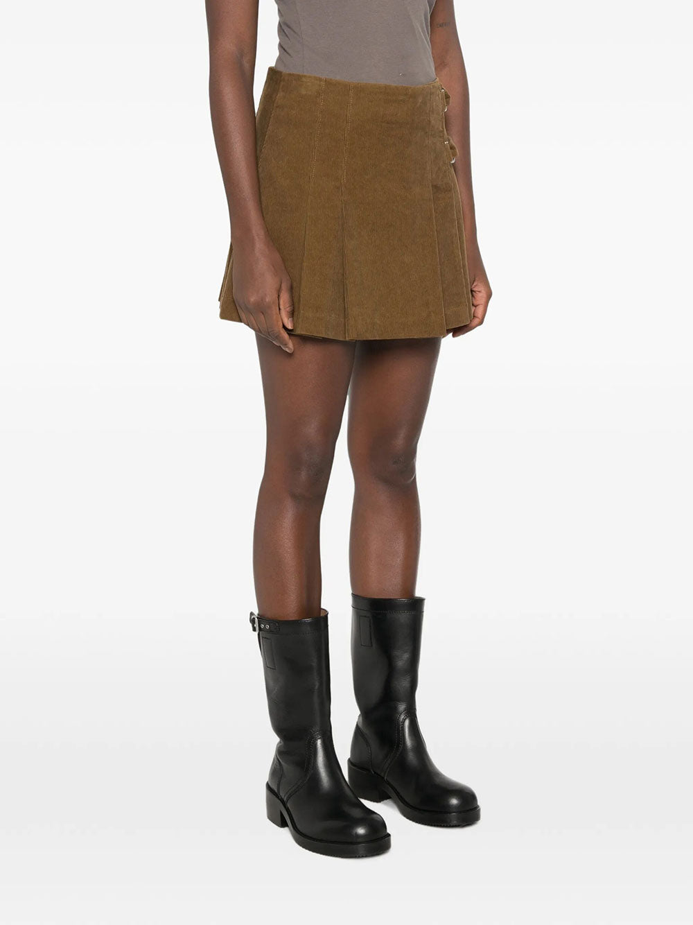 Golden Goose Women Minigonna Raelynn In Velluto Con Pieghe GOLDEN GOOSE