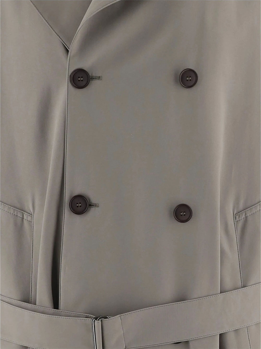 Giorgio Armani Men Trench Doppiopetto Over In Rasetto Effetto Pelle GIORGIO ARMANI