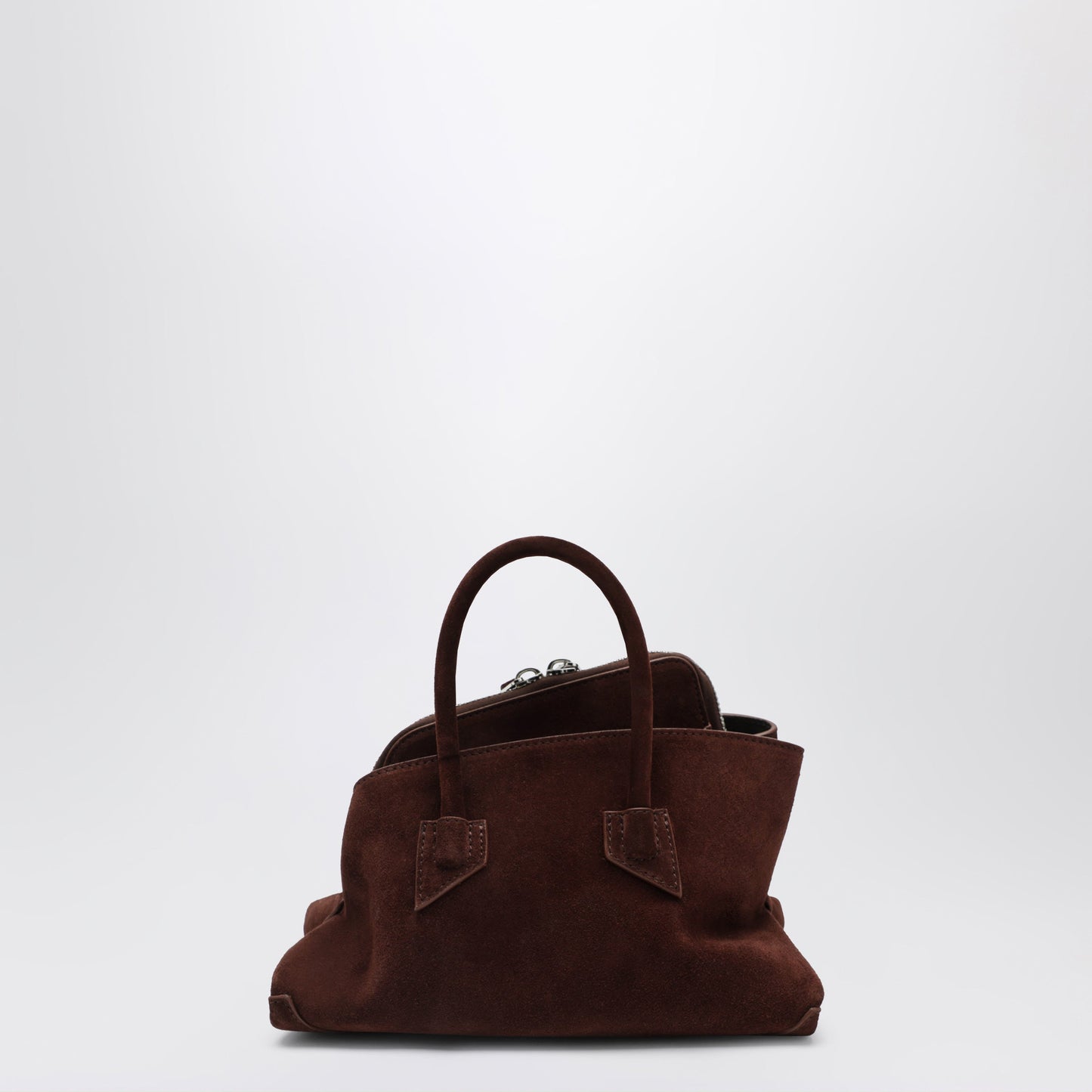 The Attico Brown Suede La Passeggiata Mini Bag Women THE ATTICO