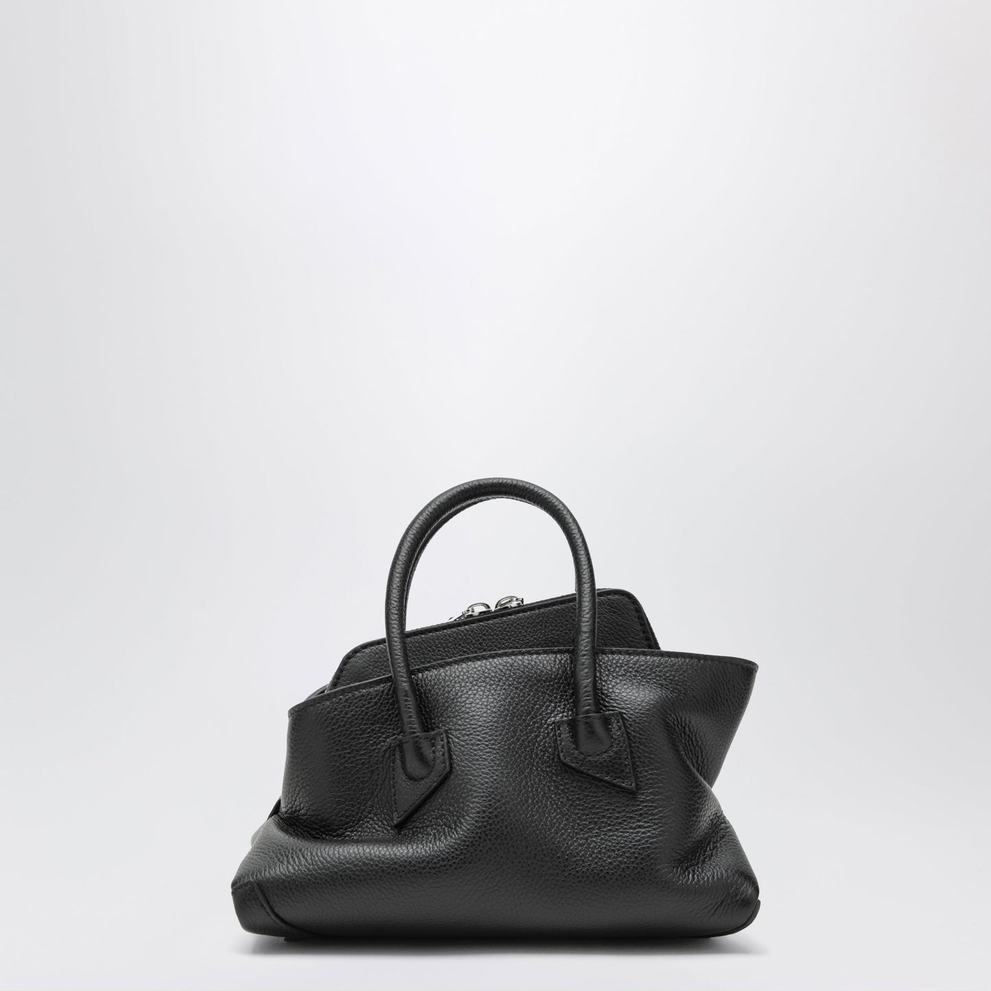 The Attico La Passeggiata Mini Bag In Black Leather Women THE ATTICO