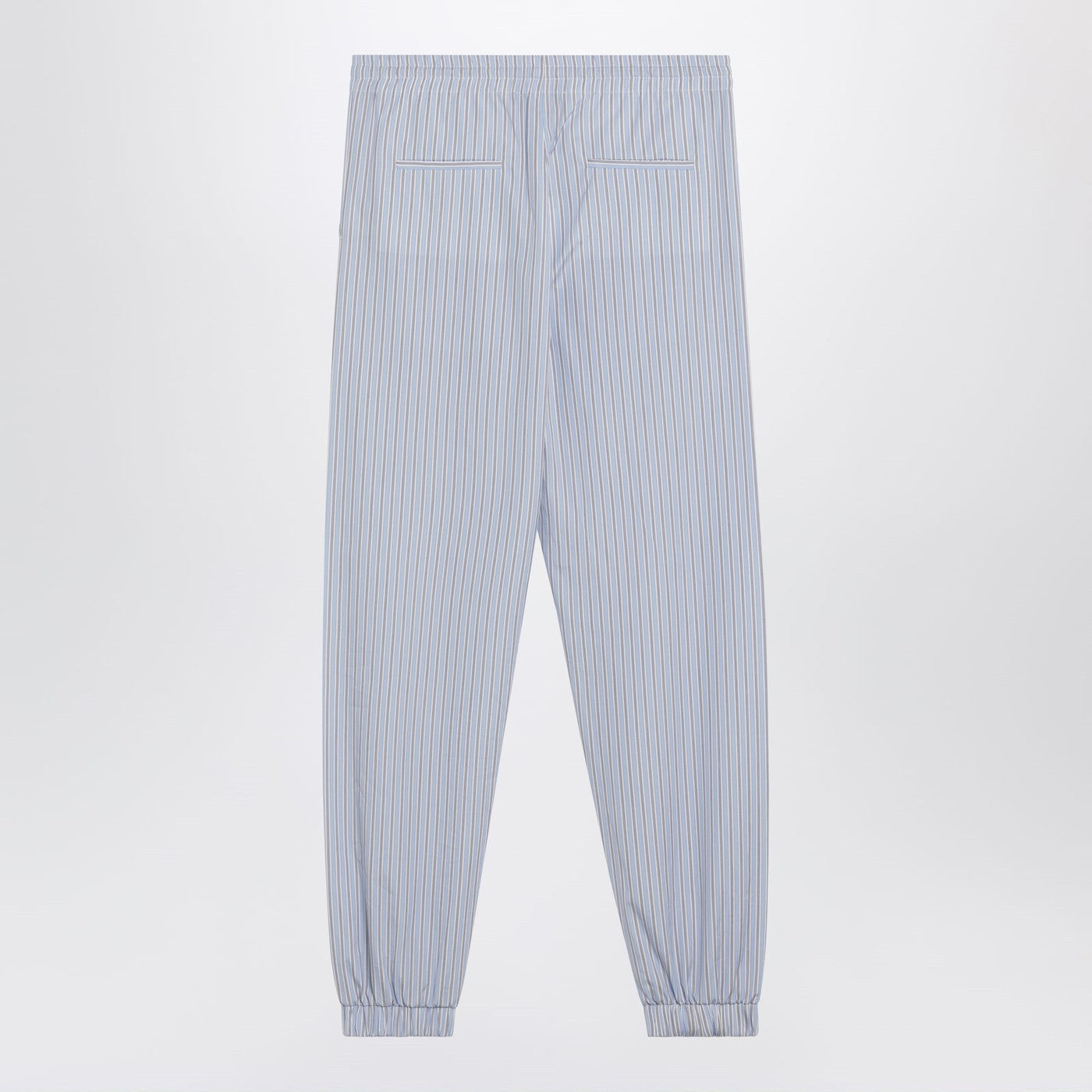 The Attico Light Blue/White Striped Trousers Women THE ATTICO