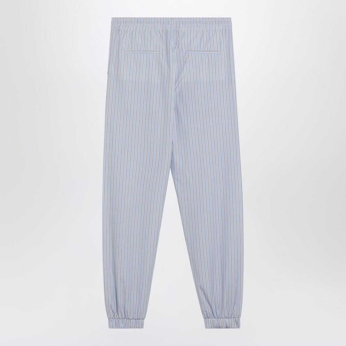 The Attico Light Blue/White Striped Trousers Women Women THE ATTICO