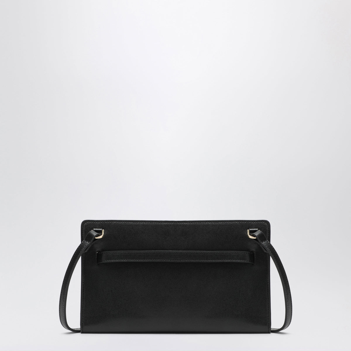 Toteme Crossbody Bag With Belt Detail In Black Pebbled Leather Women TOTEME