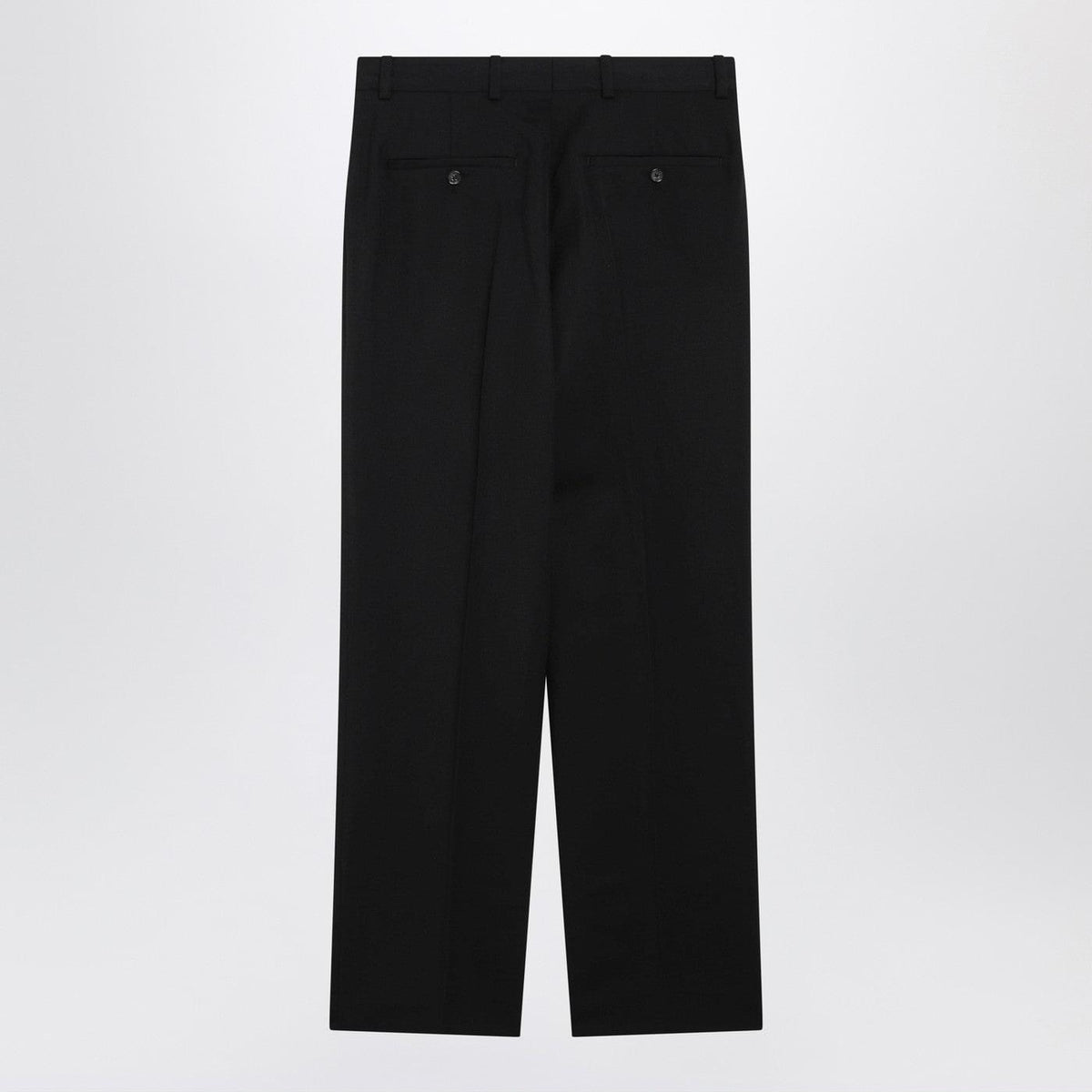 Toteme Black Wool-Blend Trousers Women TOTEME