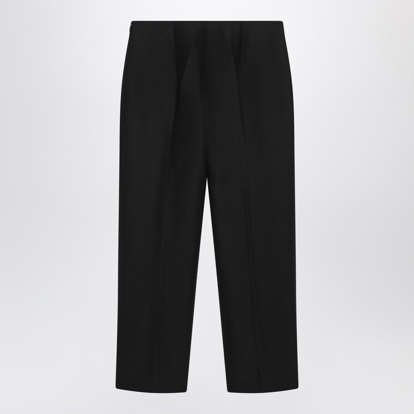 Toteme Black Wool And Silk Trousers Women TOTEME