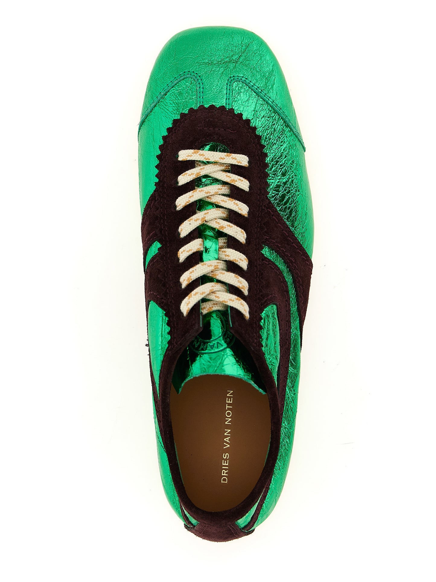 Dries Van Noten Women Laminated Leather Sneakers DRIES VAN NOTEN