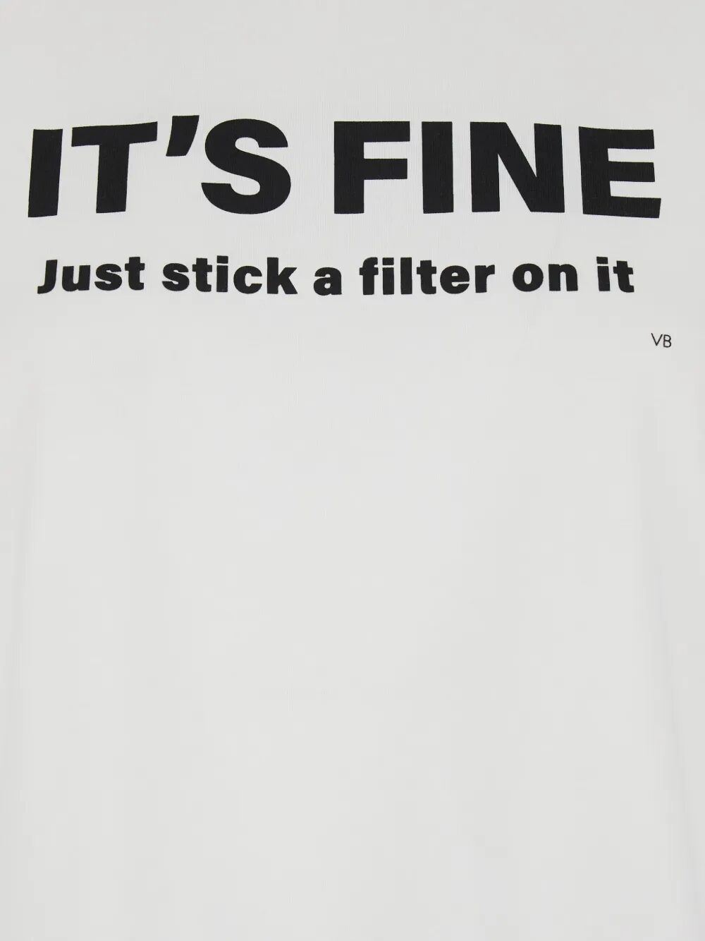 Victoria Beckham Women Just Stick A Filter On It Slogan T-Shirt VICTORIA BECKHAM