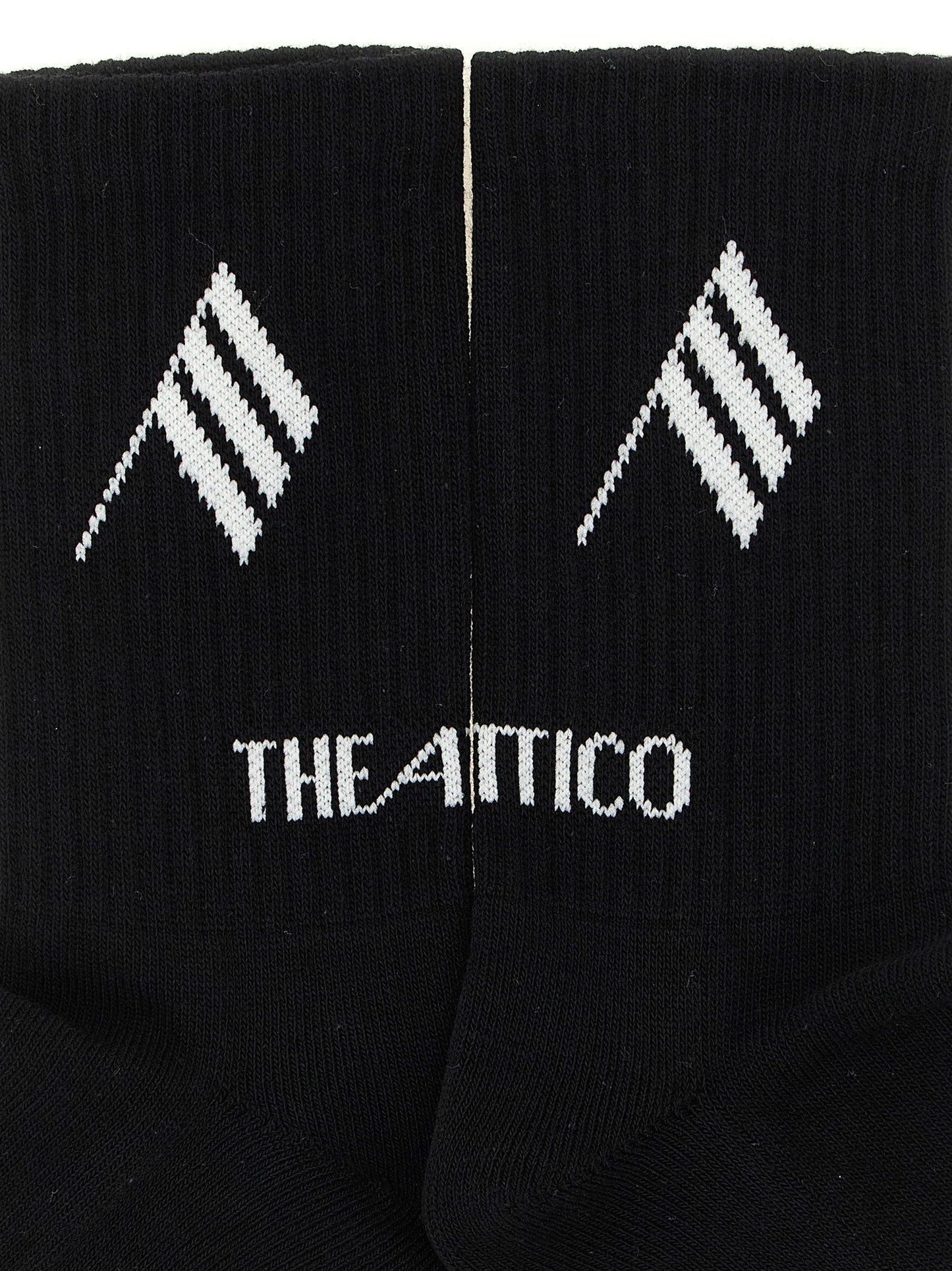 The Attico Women Logo Intarsia Socks THE ATTICO