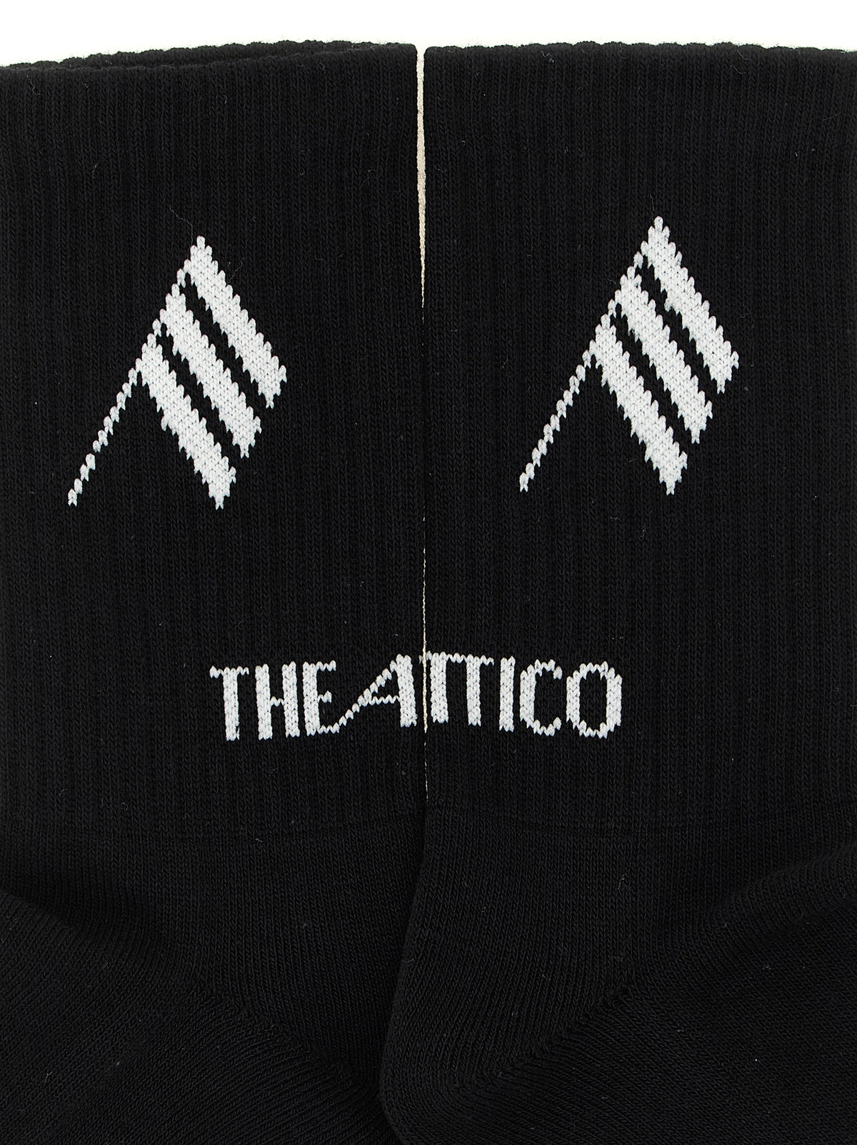 The Attico Women Logo Intarsia Socks THE ATTICO
