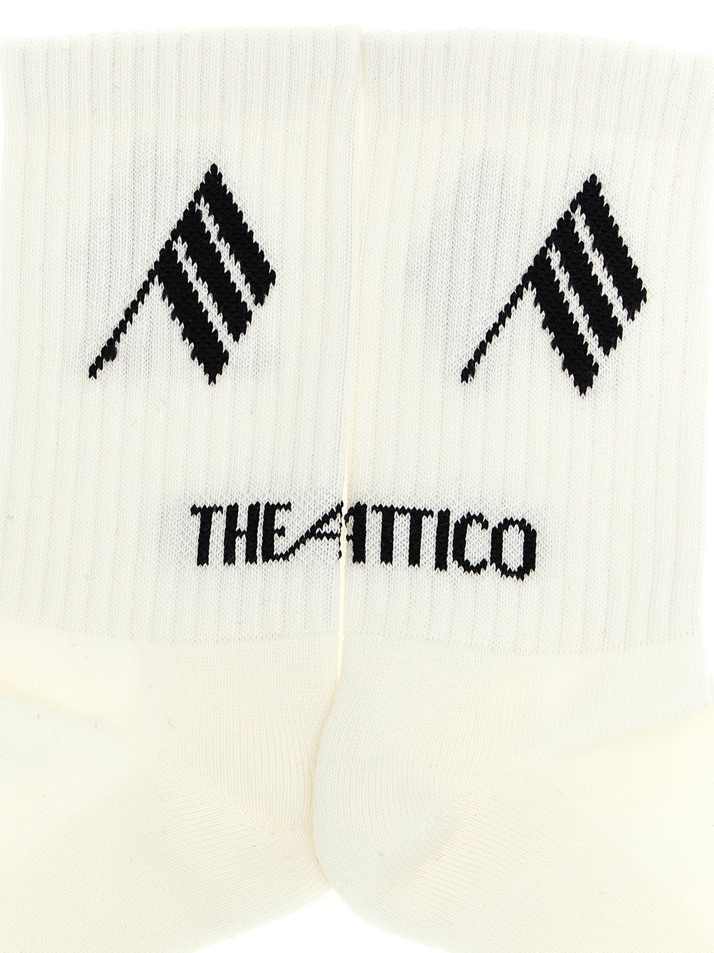 The Attico Women Logo Intarsia Socks THE ATTICO