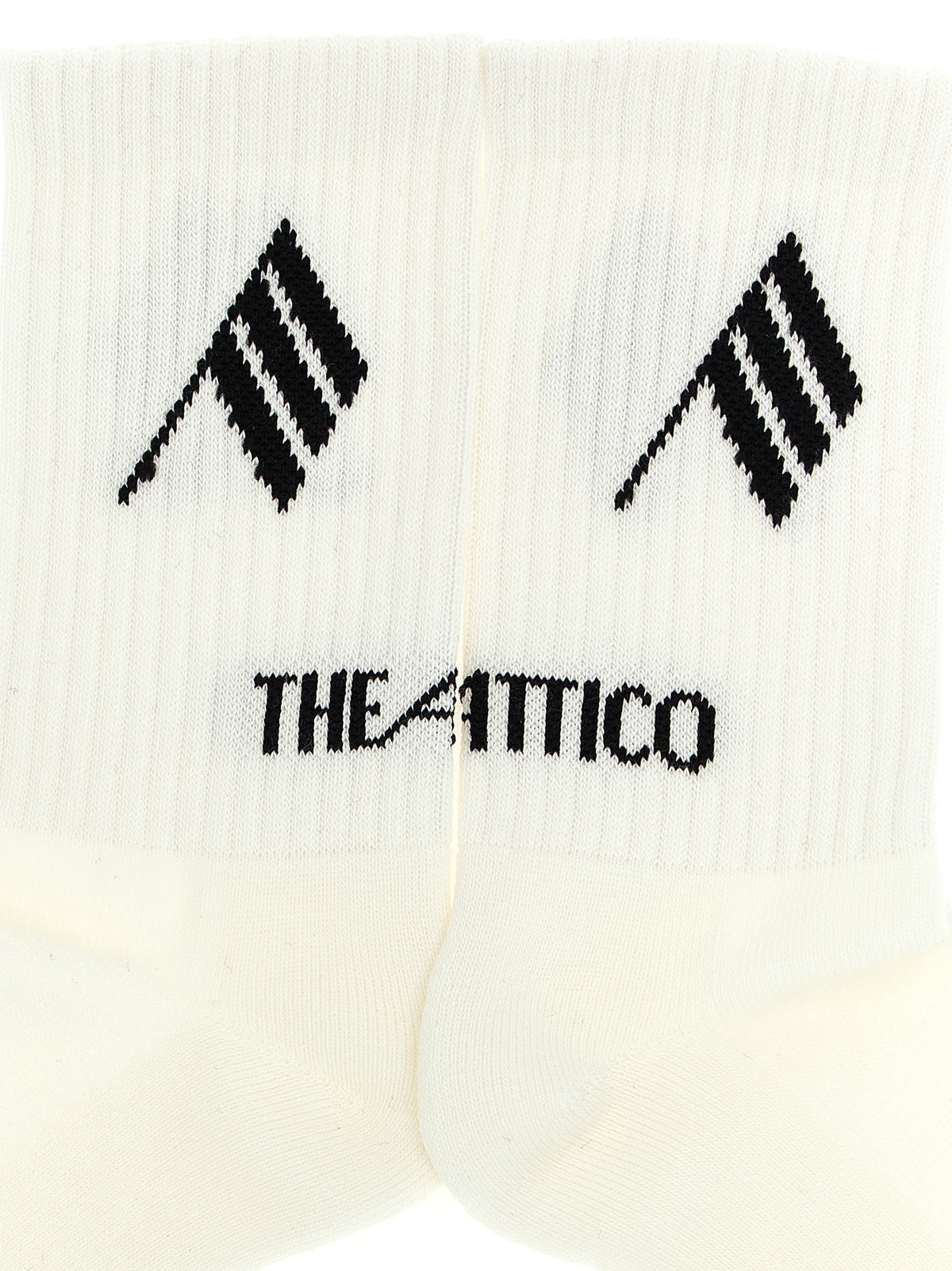 The Attico Women Logo Intarsia Socks THE ATTICO
