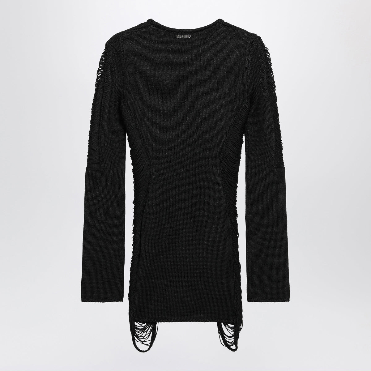 The Attico Black Viscose Mini Dress Women THE ATTICO