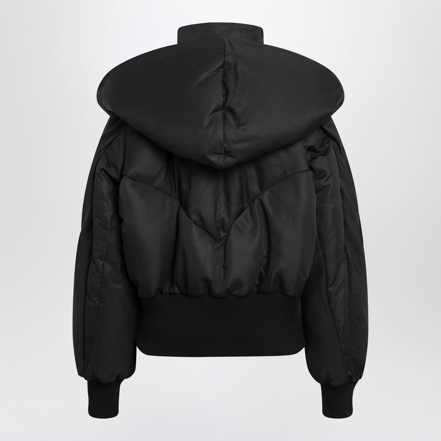 The Attico Black Quilted Cotton-Blend Puffer Jacket Women THE ATTICO