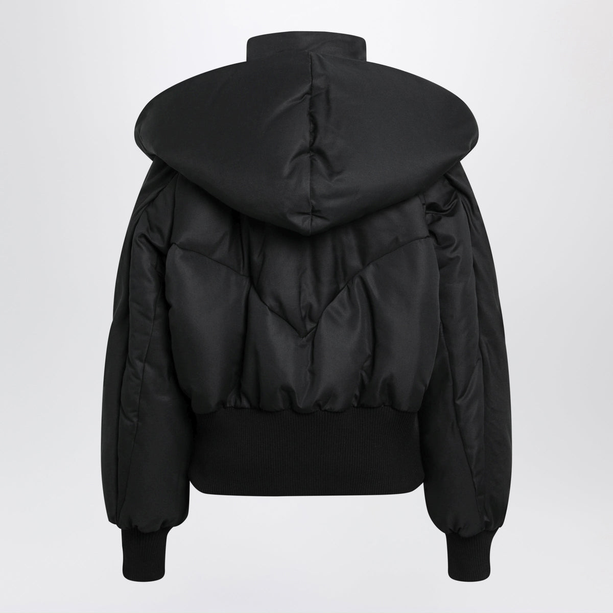The Attico Black Quilted Cotton-Blend Puffer Jacket Women THE ATTICO