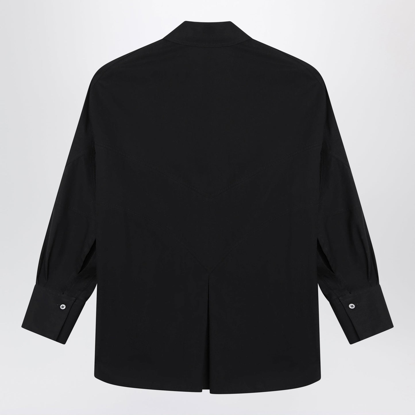 The Attico Black Cotton Shirt With Logo Women THE ATTICO
