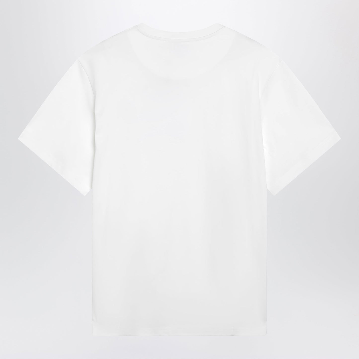 The Attico Oversized Cotton Jersey T-Shirt With Cutout Hem, White Women THE ATTICO