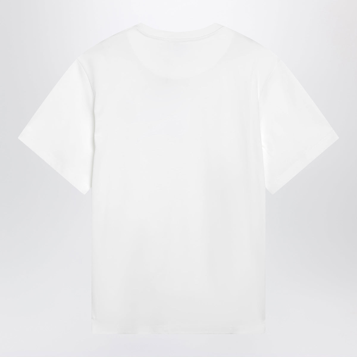 The Attico Oversized Cotton Jersey T-Shirt With Cutout Hem, White Women THE ATTICO