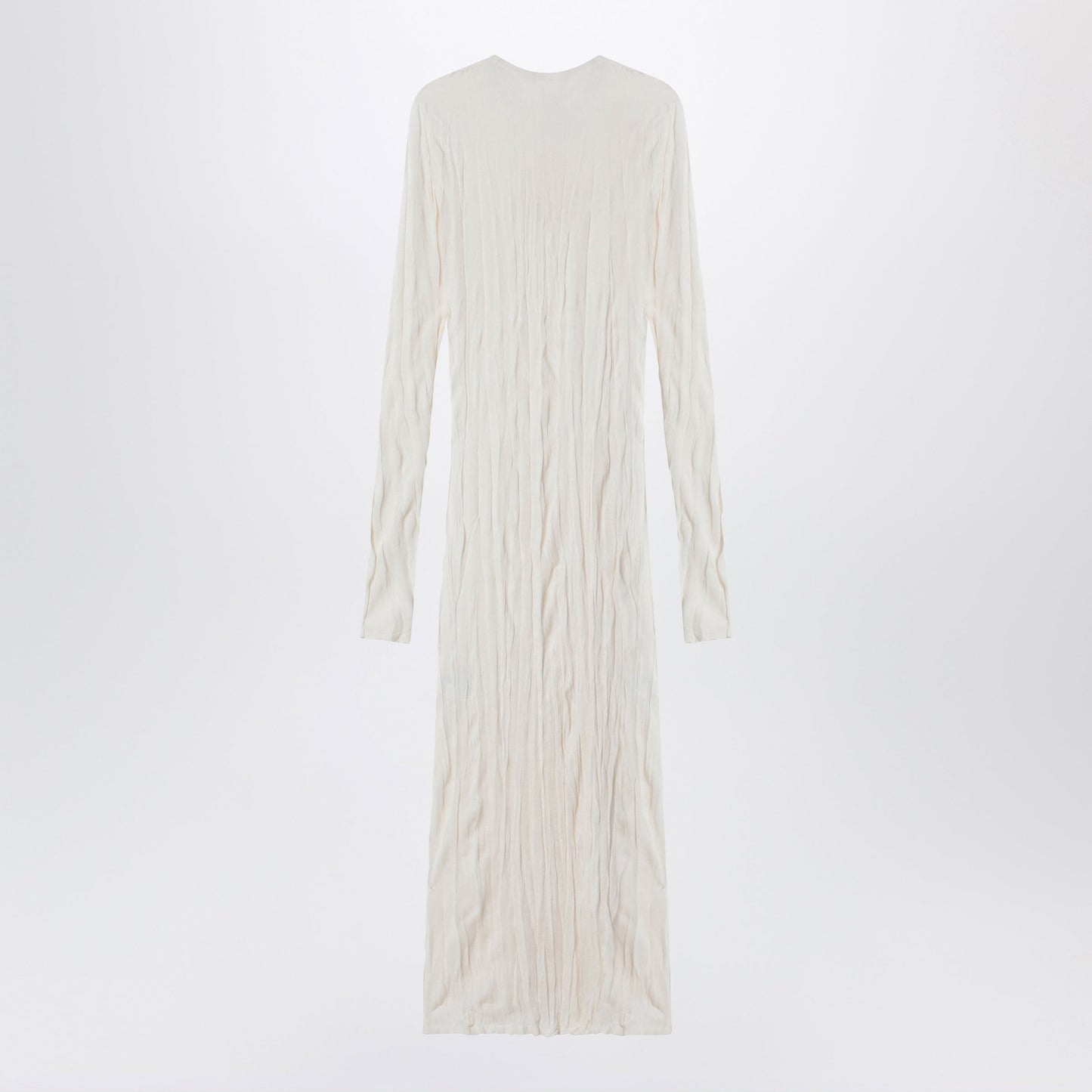 Toteme Light Apricot Crinkled Knit Dress Women TOTEME