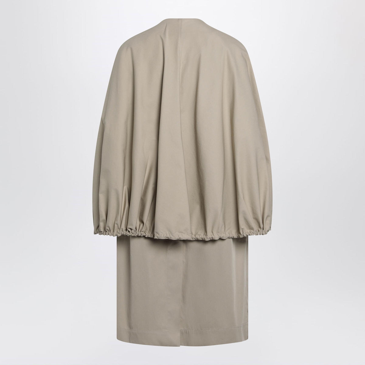 Toteme Beige Cotton Cape Coat Women TOTEME