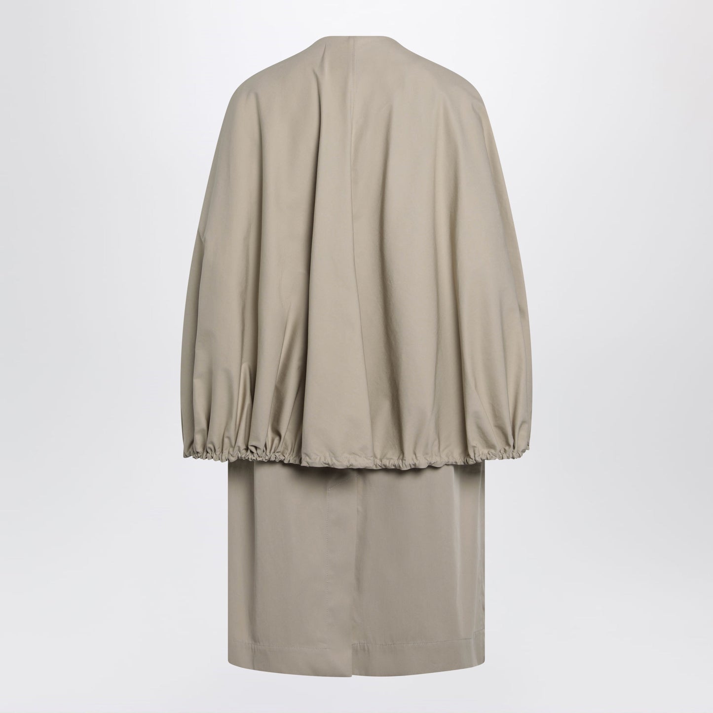 Toteme Beige Cotton Cape Coat Women TOTEME