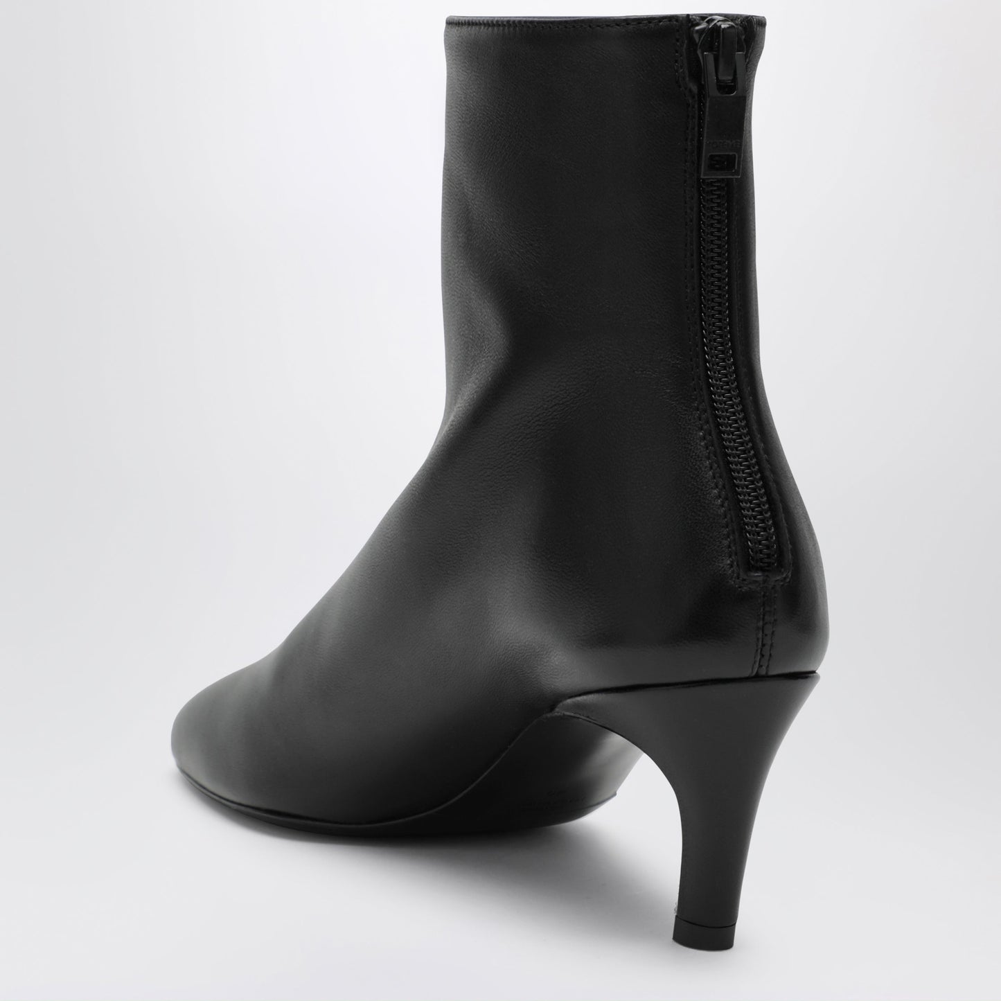 Toteme Nappa Leather Ankle Boots In Black Women TOTEME
