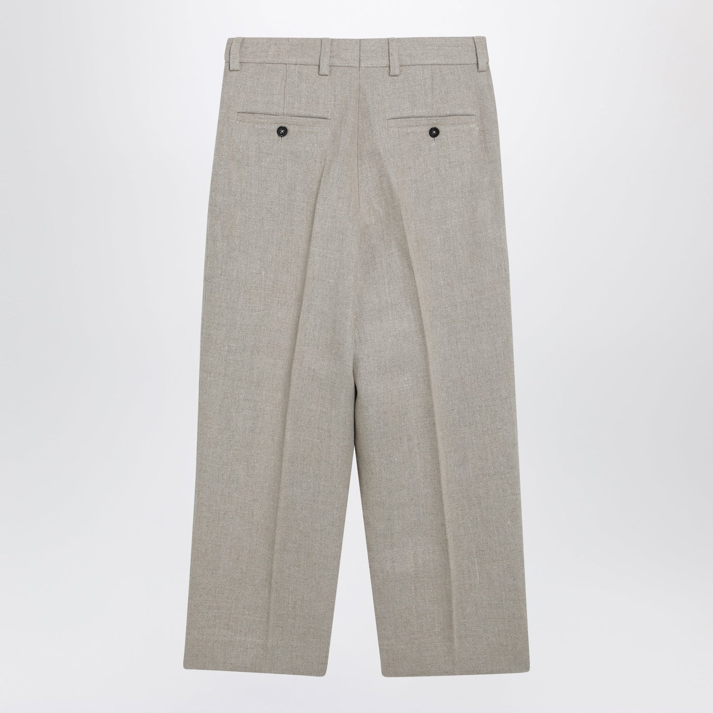 Toteme Beige High-Waisted Linen Shorts Women TOTEME