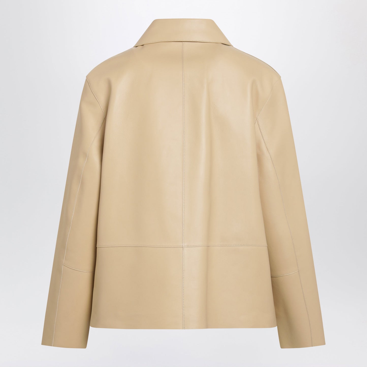 Toteme Light Beige Lamb Leather Jacket Women TOTEME