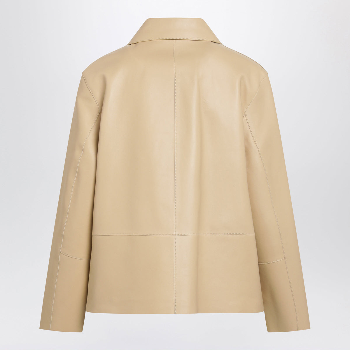 Toteme Light Beige Lamb Leather Jacket Women TOTEME