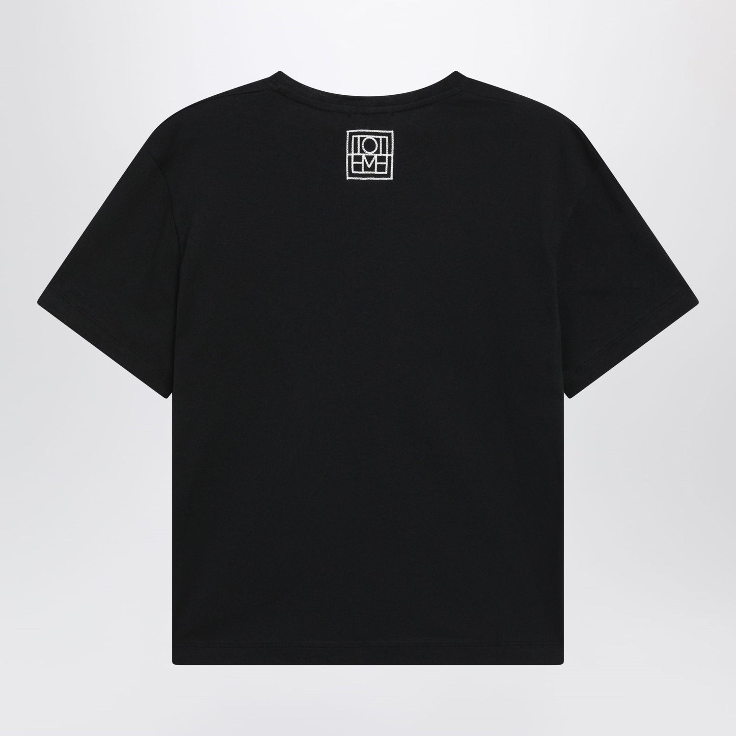 Toteme Classic T-Shirt In Black Organic Cotton Jersey Women TOTEME