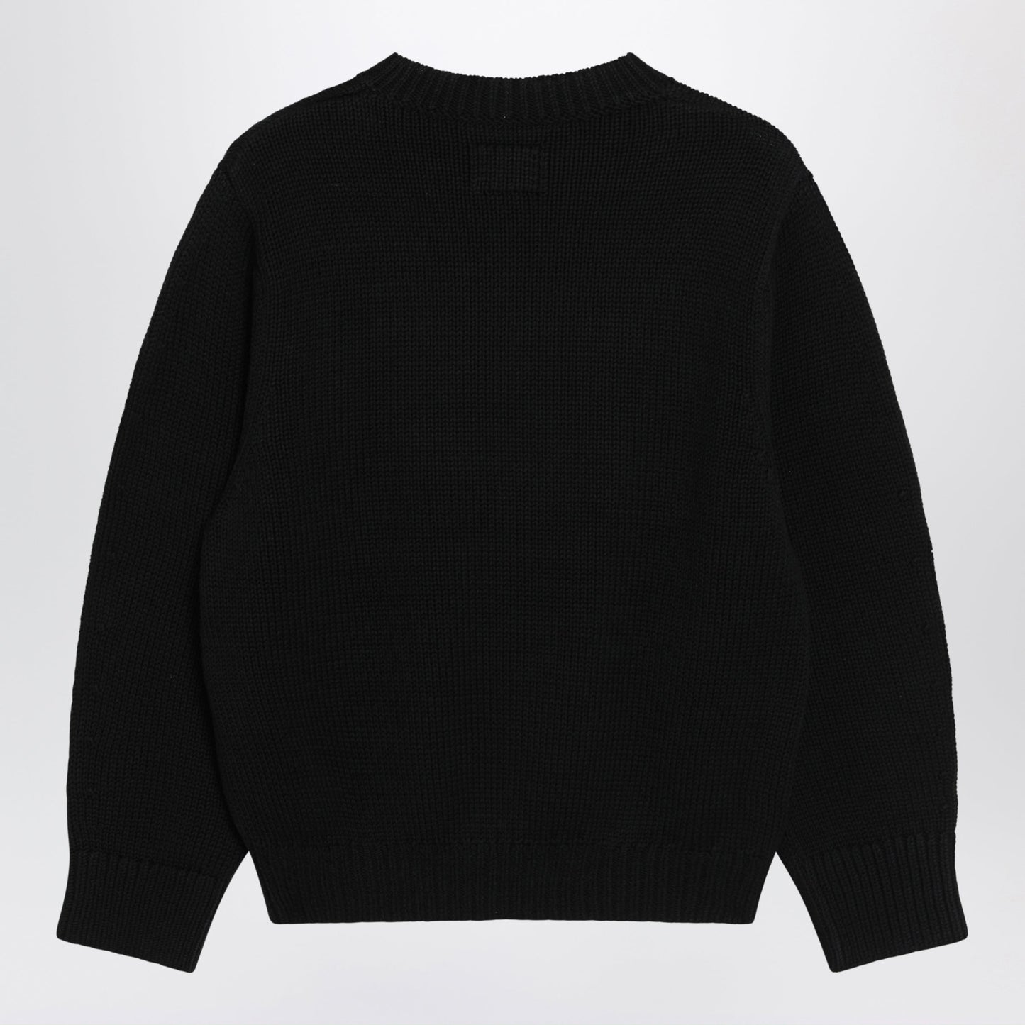 Toteme Oversized Crewneck Sweater In Black Cotton Women TOTEME