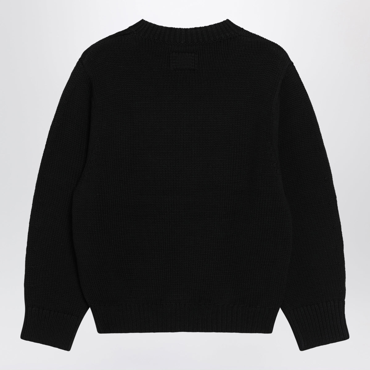 Toteme Oversized Crewneck Sweater In Black Cotton Women TOTEME