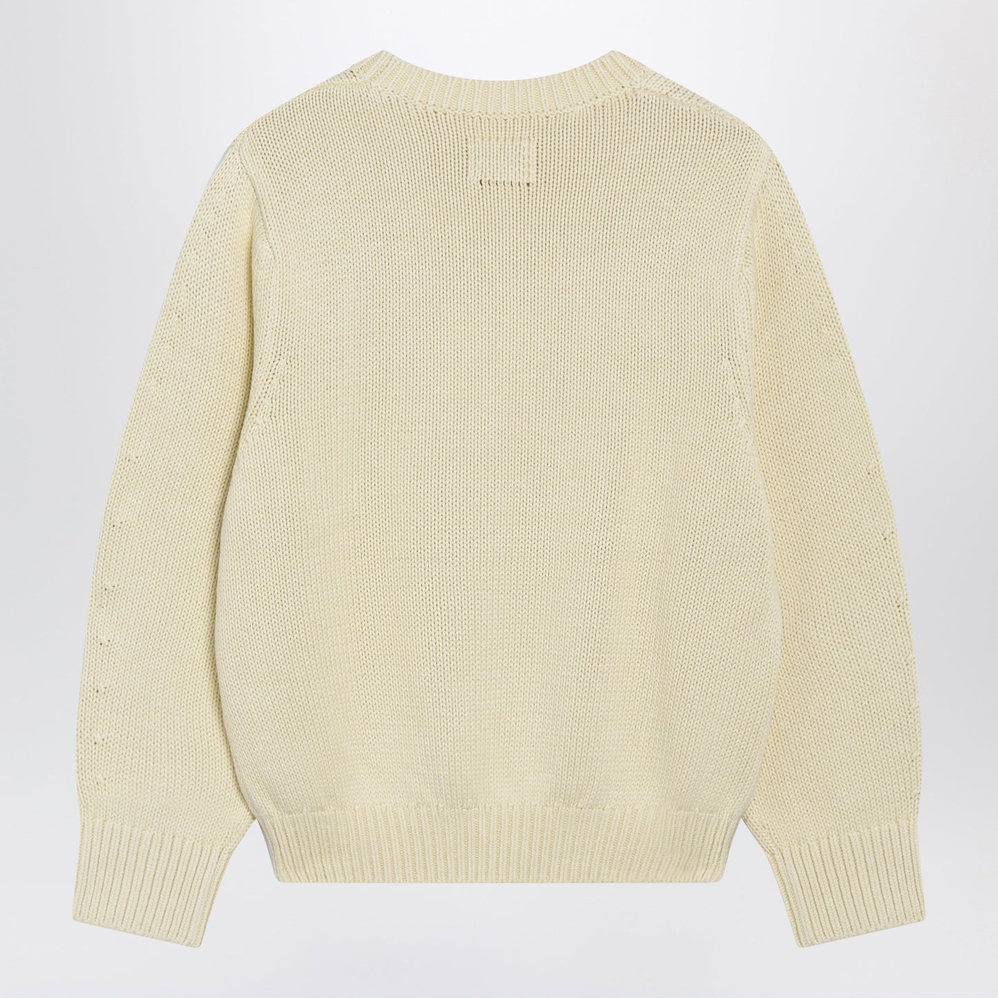 Toteme Oversized Crewneck Sweater In Cream Cotton Women TOTEME