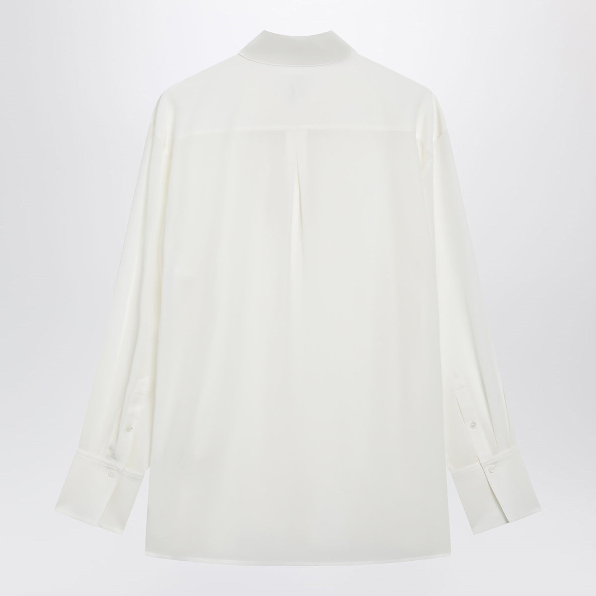 Toteme White Silk Crãªpe De Chine Shirt Women TOTEME