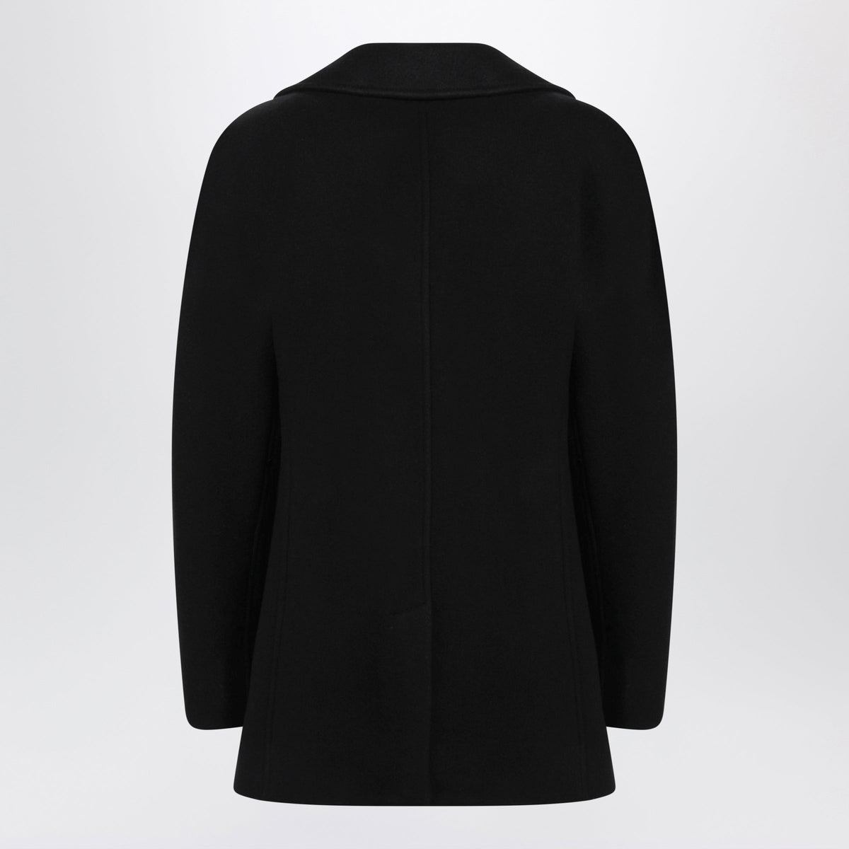 Toteme Black Cocoon Fit Caban In Wool Blend Women TOTEME