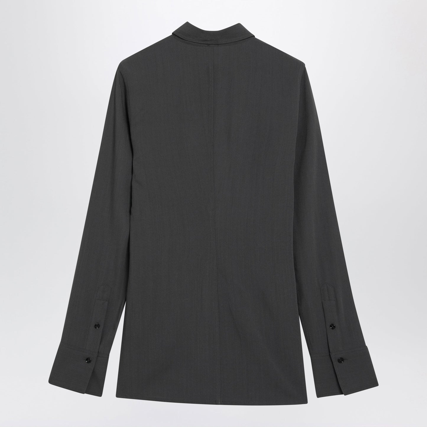 Toteme Lightweight Black Viscose And Wool Shirt Women TOTEME